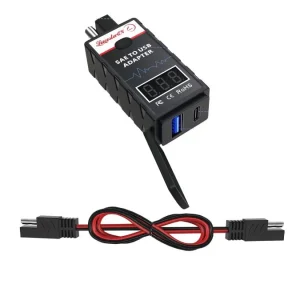 Cargador de Coche Carga Rápida con Interruptor y Voltímetro LED para Automóviles