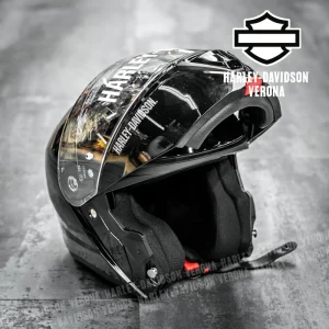 Casco modular Harley-Davidson® Capstone en negro brillante