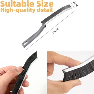 Cepillo de limpieza de huecos, cerdas rígidas en ángulo para duchas