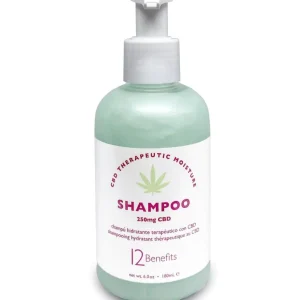 Champú humectante terapéutico con 12 beneficios de CBD 6.6 onz