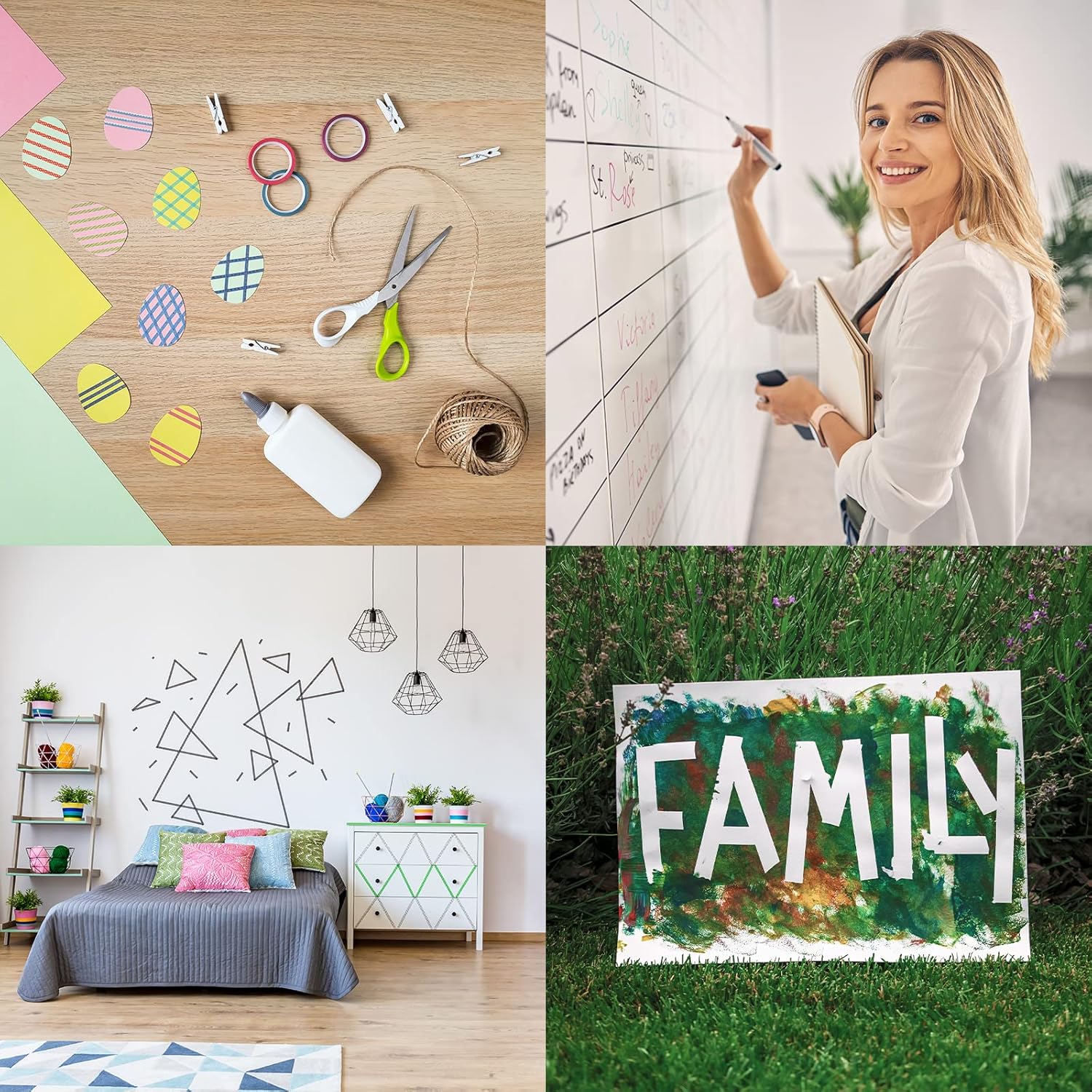 Cinta rosa, paquete de 1 cinta fina de borrado en seco para marcar gráficos - Imagen 5