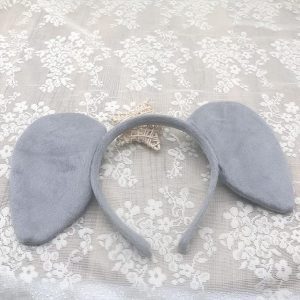 Cintillos con orejas de elefante gris para niñas