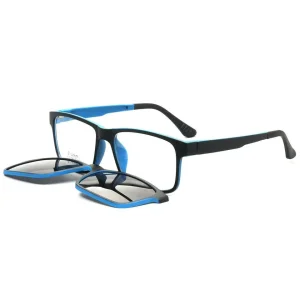 Clip magnético cuadrado en gafas de sol polarizadas