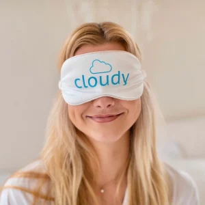 Cloudy Antifaz sedoso para dormir, Cubierta para ojos ligera y de lujo