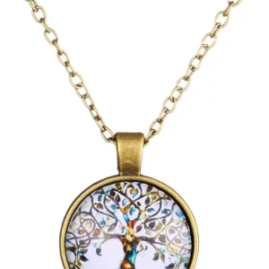 Collar colgante de árbol genealógico o Árbol de la vida