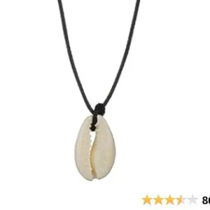 Collar de concha de cauri ajustable para mujer
