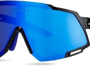 COMAXSUN Gafas de sol polarizadas de ciclismo