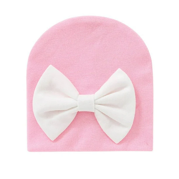 Conjunto de gorro fetal para recién nacidos, gorros con lazo para bebés, cubremanos y pies - Imagen 4