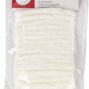 Cordón de peluche 8mm x 3 metros Blanco Rayher 55921102