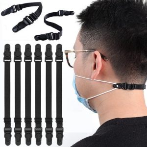 Correa elástica ajustable para mascarilla, cuerda de contracción, Protector de oreja