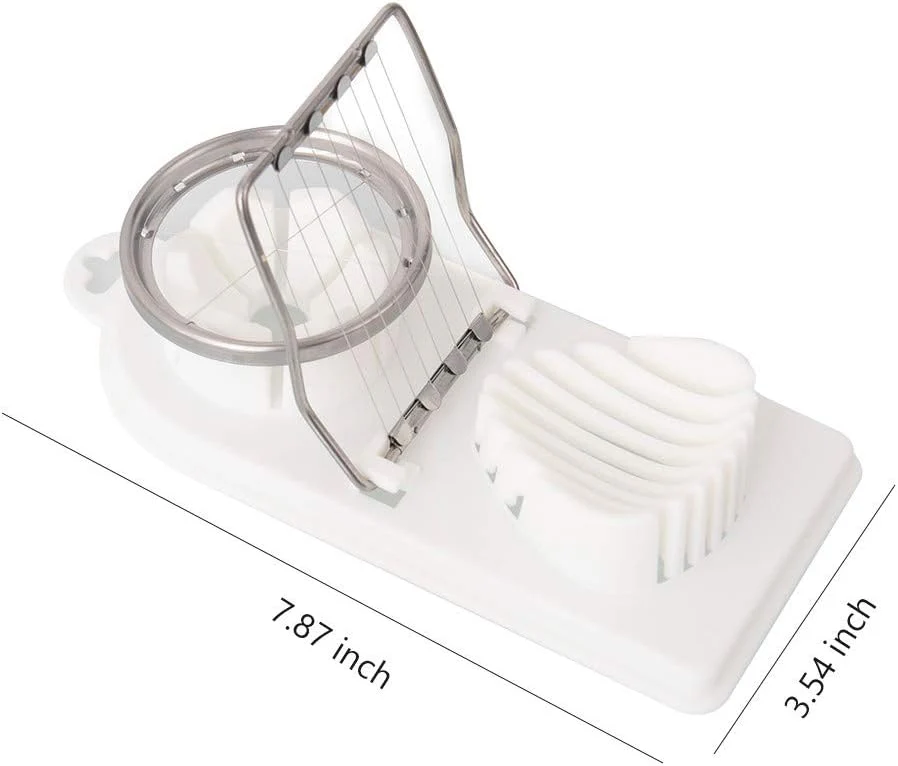 Cortador de huevos de cocina, Alambres de acero inoxidable, 2 estilos de rebanado - Imagen 2