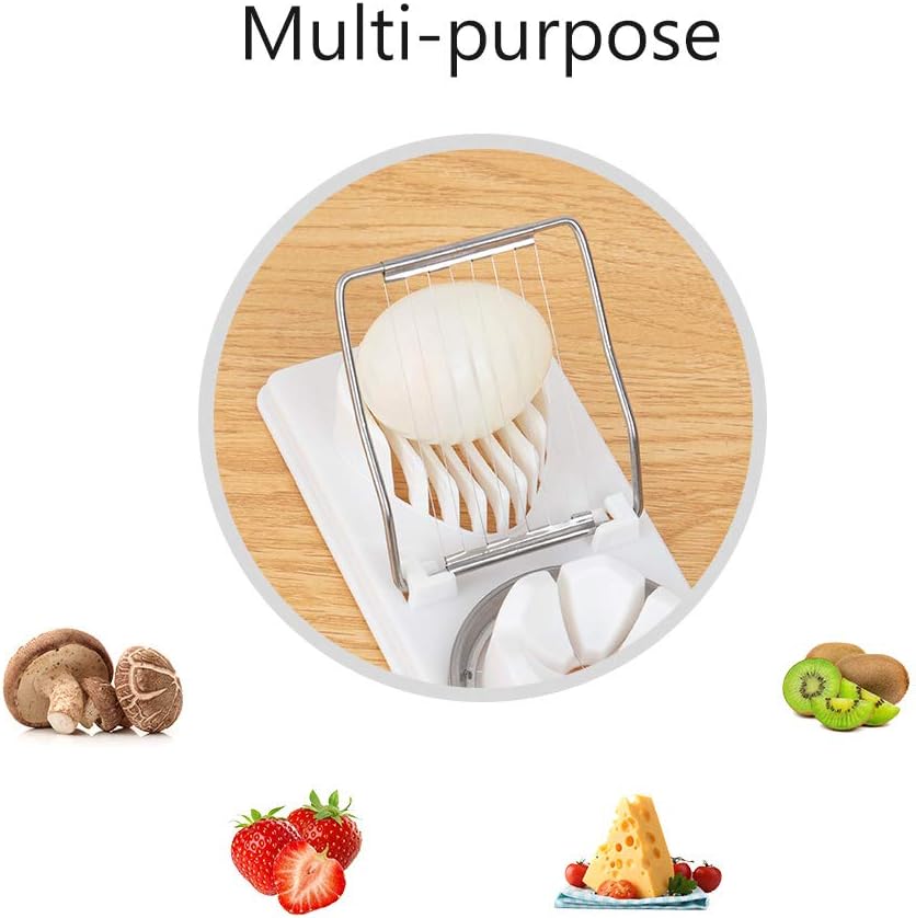 Cortador de huevos de cocina, Alambres de acero inoxidable, 2 estilos de rebanado - Imagen 6