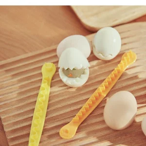 Cortador de huevos de encaje Moldeador de flores cortado para huevos cocidos