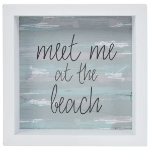 Decoración de pared de madera Meet Me At The Beach