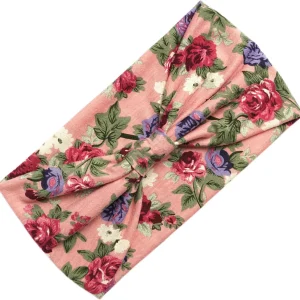 Diadema científica con estampado bohemio para el cabello de color rosa