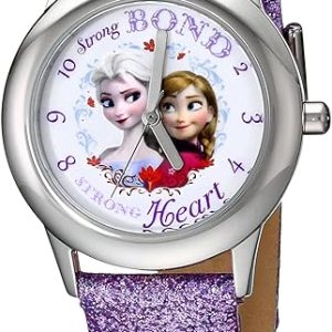 Disney Frozen Tween Reloj de cuarzo analógico de acero inoxidable