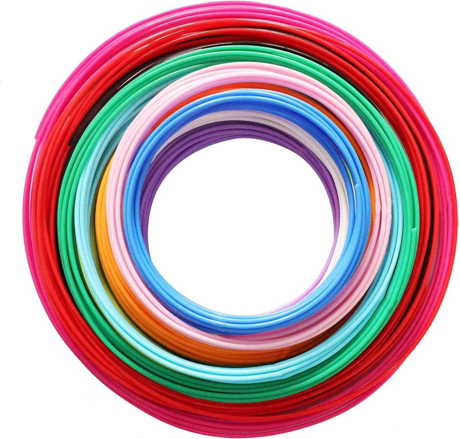 DO3D Recambio de filamento PLA de 15 colores brillantes de 0.069 in para bolígrafo 3D - Imagen 2