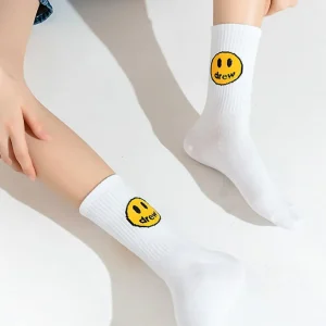 Drew House Calcetines para adultos con cara sonriente de Drew Bieber