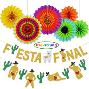 Ecore Fun Banner de fiesta temática mexicana decoración de fiesta de despedida de soltera