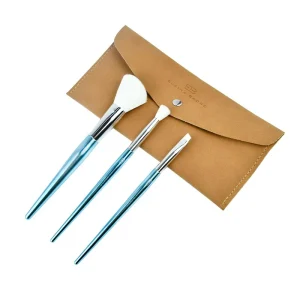 Elaina Badro Baby Blues Juego de 3 brochas de maquillaje