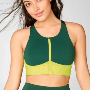 Fabletics - Sujetador deportivo sin rebote con cremallera