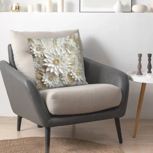 Funda de cojín con estampado floral sin relleno