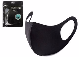 Funda de mascarilla reutilizable de color negro-fashion