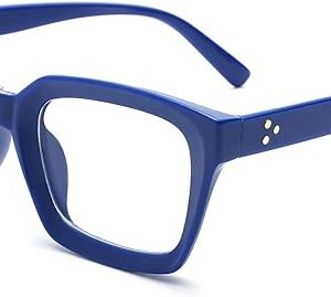 Gafas de lentes transparentes cuadradas vintage