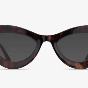 Gafas de sol con diseño de ojo de gato y carey