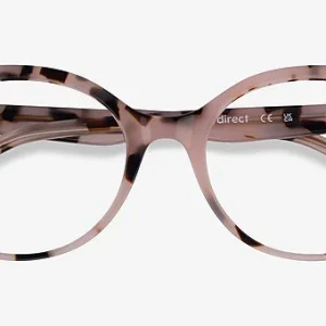 Gafas de sol con forma de ojo de gato en color rosa y carey