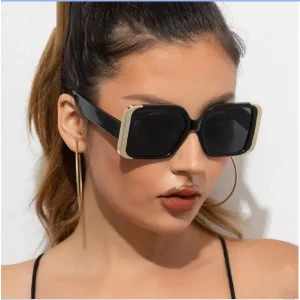 Gafas de sol cuadradas a la moda para mujer, lentes de sol de gran tamaño