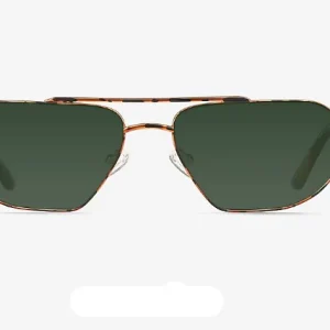 Gafas de sol estilo aviador con diseño de tortuga roja