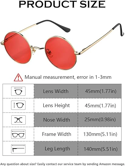 Gafas de sol polarizadas redondas retro para mujeres y hombres pequeños estilo Hippie - Imagen 5