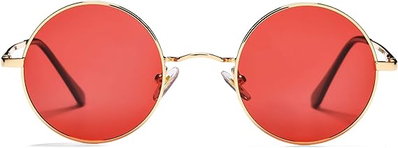 Gafas de sol polarizadas redondas retro para mujeres y hombres pequeños estilo Hippie - Imagen 3