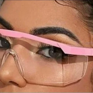 Gafas transparentes para mujer con escudo plano