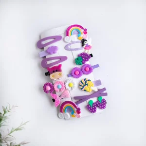 Ganchitos surtidos Lilas – set de 14 und.