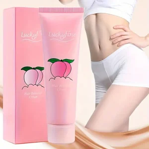 Gel depilatorio de extracto de melocotón Luckyfine 100g, hipoalergénico