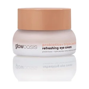 Glowoasis Probióticos + Crema refrescante para ojos con triple péptido