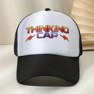 Gorra de béisbol con estampado de letras, transpirable, de malla de verano, para camionero, informal