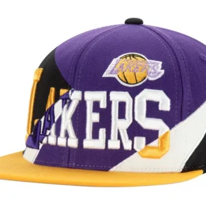 Gorra snapback morada Multiply de Mitchell & Ness de Los Angeles Lakers