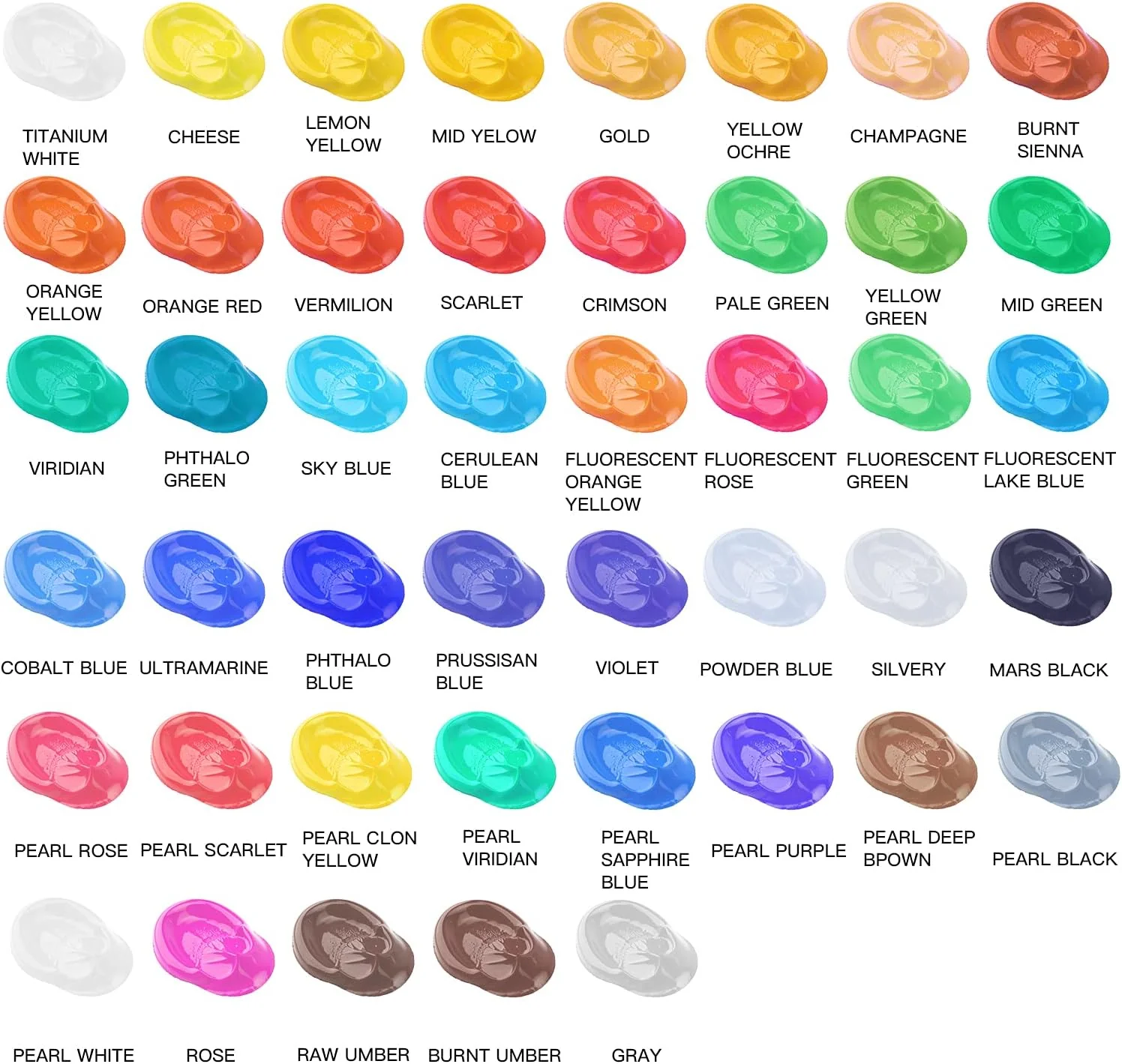 GOTIDEAL - Juego de pinturas acrílicas, tubos de 4.1 oz (120 ml), color gold trasparente - Imagen 3