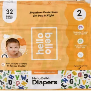 Hello Bello Pañales para bebé de alta calidad, talla 2, 31 unidades