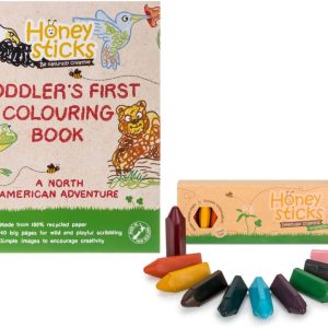 Honeysticks Crayones de cera de abeja 100% pura (paquete de 10)