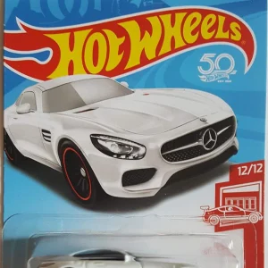 Hot Wheels 2018 Vehículo básico Edición roja: Mercedes-AMG GT '15 [Blanco