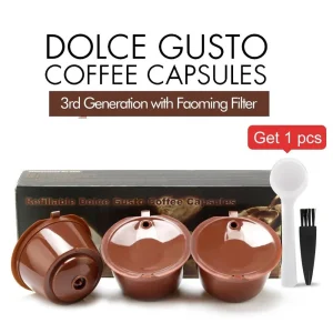 i Cafilas Recargable Reusable Coffee Capsule Filter Pod para Nescafe Dolce Gusto