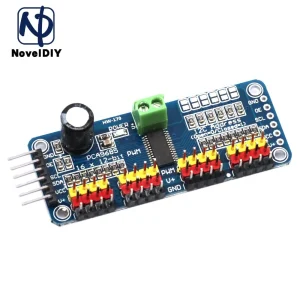 Interfaz Servo Driver-I2C PWM/PCA9685, 16 canales