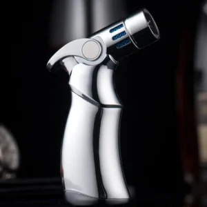 Jobon encendedor de cigarros inflable de Gas, Pistola de pulverizacion de escritorio con 4 llamas