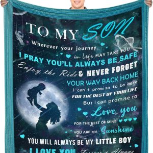 JOPJOLIW Manta para hijo de mamá, 80 x 60 pulgadas