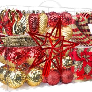 Juego de 128 bolas de Navidad para adornos