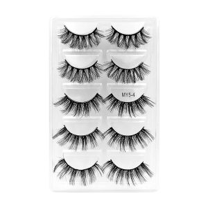 Juego de 5 pares de pestañas postizas 5D